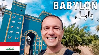 Ancient BABYLON, PALACE and BORSIPPA Ziggurat - American in IRAQ Travel Vlog 🇮🇶 أمريكي في بابل