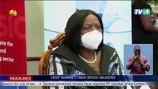 VEEP WARNS CYBER SPACE ABUSERS