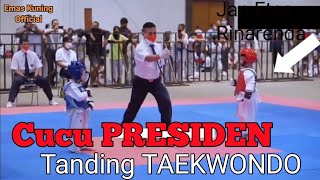 Cucu PRESIDEN Jokowi JAN ETHES RINARENDRA Juara 1 Taekwondo Open Solo