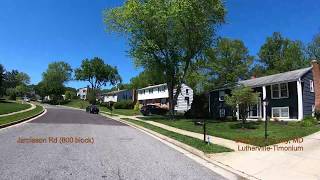 Baltimore Bicycling (REQUESTED VIDEO) - Benston Place (N. Roland Park) and Jamieson Rd (Lutherville)