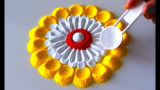 Latest New Very Simple Rangoli Designs For Diwali 2024 | Diwali Attractive Rangoli -