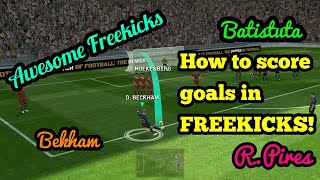 How to score goal from FREEKICKS | Awesome_Freekicks | PES 2019 MOBILE