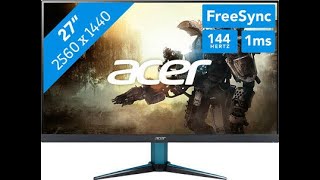 Acer Nitro VG1 VG271U  WQHD  1440p 144Hz monitor