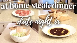 Fancy And Quick At Home Date Night Dinner | Easy Delicious Steak Dinner | Taylor Marie Motherhood