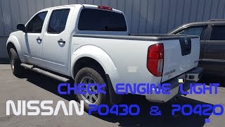 Nissan frontier p0430 or p0420 | How to fix a check engine light