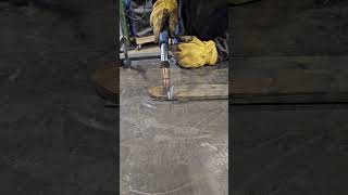 How to weld a V groove with half inch carbon steel