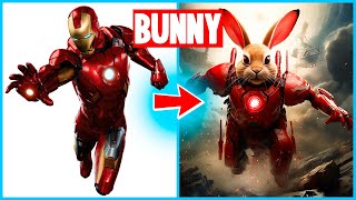 AVENGERS but BUNNY-VENGERS | RABBIT 💥 All Characters | Marvel & DC | SUPERHEROES