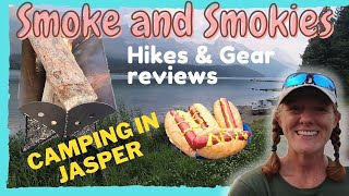 WABASSO Campground | SMOKIES & Smoky Skies| UCO FLATPACK Firepit and Grill |Short Hikes in Jasper NP