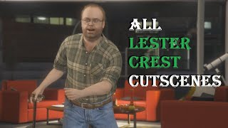 All LESTER CREST Cutscenes in GTA 5 Story Mode | Jay Klaitz