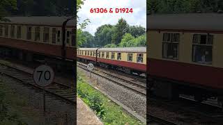 61306 Mayflower & D1924 approaching Shrewsbury.. #trains #trainspotting #steamtrain