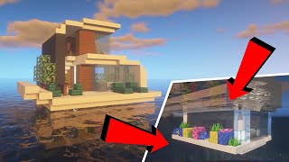 Minecraft | Tuto Maison Moderne Sous l'Eau [Facile]