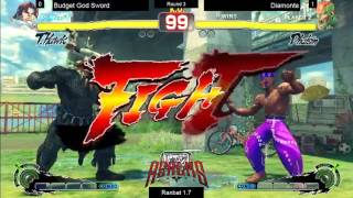 Realms Games USF4 Ranbat 1.7 Round 3 Budget God Sword vs Diamonte