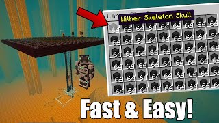 BEST WITHER SKELETON SKULL FARM | Minecraft 1.16 | Fast & Easy!