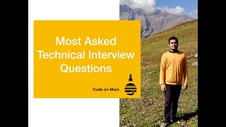 Most asked technical questions in cs interview