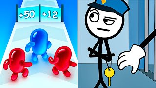 Thief Puzzle vs Join Blob Clash 3D - Android iOS Gameplay Max Level #2