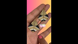 Tutorial Aretes Peyote Triangular / Picasso / Miyuki