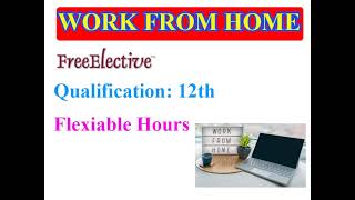 WORK FROM HOME || no Qualification