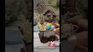 Carrito de Pascua 🐰#pascua2024 #scrapbooking