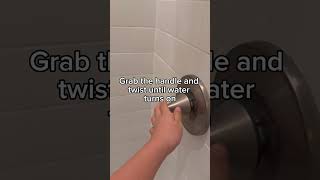 How to turn on the shower!?!