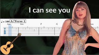 I Can See You (Taylor Swift) - Guitar Solo Tab Easy