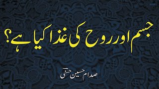 Jism aur Rooh ki ghiza | Food of body and soul | Urdu/Hindi sadam Hasni lectures