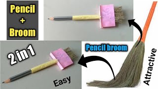 Best use of waste broom /pencil broom #penbroom #pencilbroom