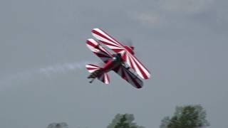 EXTREME AEROBATICS: BOB RICHARDS in his Pitts biplane - CAMERON AIR SHOW