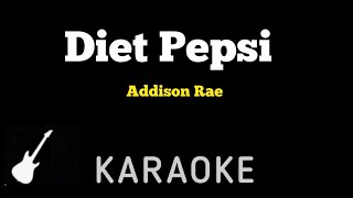 Addison Rae - Diet Pepsi | Karaoke Guitar Instrumental