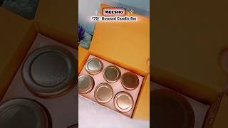 Got this scented candles from meesho only in ₹75/ #shorts #trending #viral #unboxing #meesho #makeup