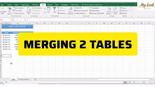 Merging data from multiple sheets to one sheet | Merge Two or Multiple Tables in Excel