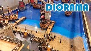 Diorama PLAYMOBIL "Asedio naval a la isla de Malta" - CLICKÀNIA 2022, Montblanc, Tarragona, España