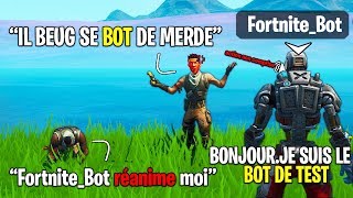 Fortnite ajoute des BOTS dans le BR...alors j'ai fait semblant d'en être un (ils m'ont crue)