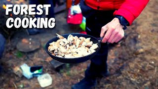 Forest cooking: Wild cooking and eating #wildcooking #поход #тур