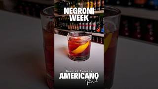 Americano: Segundo Cóctel de la Semana del Negroni 🥃 Tutorial Bartender #NegroniWeek 🍊 #Clips