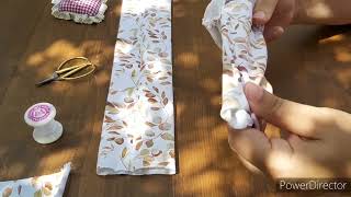 tutorial sewing headband by hands/ράβω κορδέλα μαλλιών στο χέρι