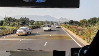 Kolhapur - Pune MSRTC Shivshahi bus | NH-48 tour near Satara