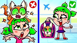 Little Сat Got Lost at the Airport ✈️ Safety Rules for Kids | Kids Songs And Nursery Rhymes