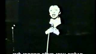 Edith Piaf - La Foule (תרגום אמיתי)