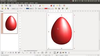 Draw a 3D egg in one minute -- LibreOffice Draw tutorial