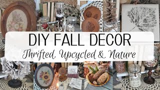 Common Items for FALL DECOR | Thrifted, UPCYCLED & Nature | CottageCore DIYs