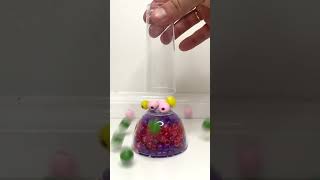 Very Satisfying and Relaxing  Crunchy Colorful Kinetic Sand Cutting vs Beads Part 78 #ASMR #shorts