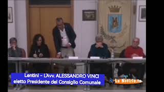 Lentini - L'Avv. ALESSANDRO VINCI e' il nuovo Presidente del Consiglio Comunale