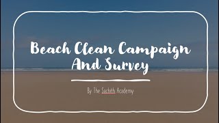 Beach Clean up Programme & Survey For Kids : Sachith Academy