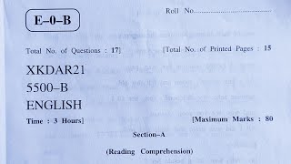 10th Class English paper 2021|| Annual 2021|| jk bose || Kashmir division by Jk Bose