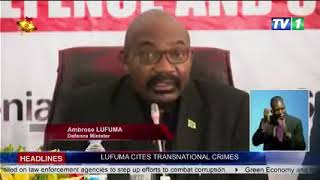 LUFUMA CITES TRANSNATIONAL CRIMES