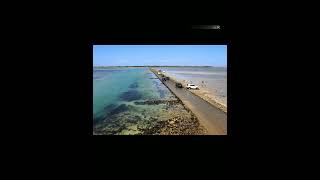 Wow! The road that disappears in France !            #facts#france#trending        #noirmoutier