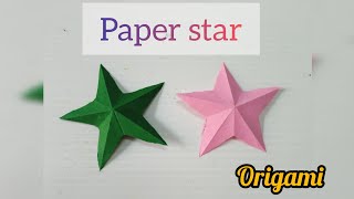 Diy origami paper star ⭐ ||origamicrafts||papercrafts||craftideas