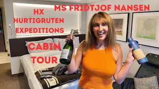 HX HURTIGRUTEN EXPEDITIONS CRUISE SHIP MS FRIDTJOF NANSEN CABIN TOUR & INSIDE LOOK: SUITE #850