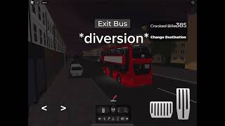 Route 385 visual roblox diversion Chingford to crooked billet.