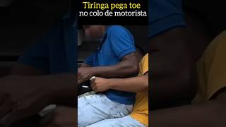 Tiringa pega toe no colo de motorista 🤣 #comediaselvagem #tiringa #pegadinha #humor #comedia #memes